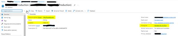 How to Resize the Azure SQL Database